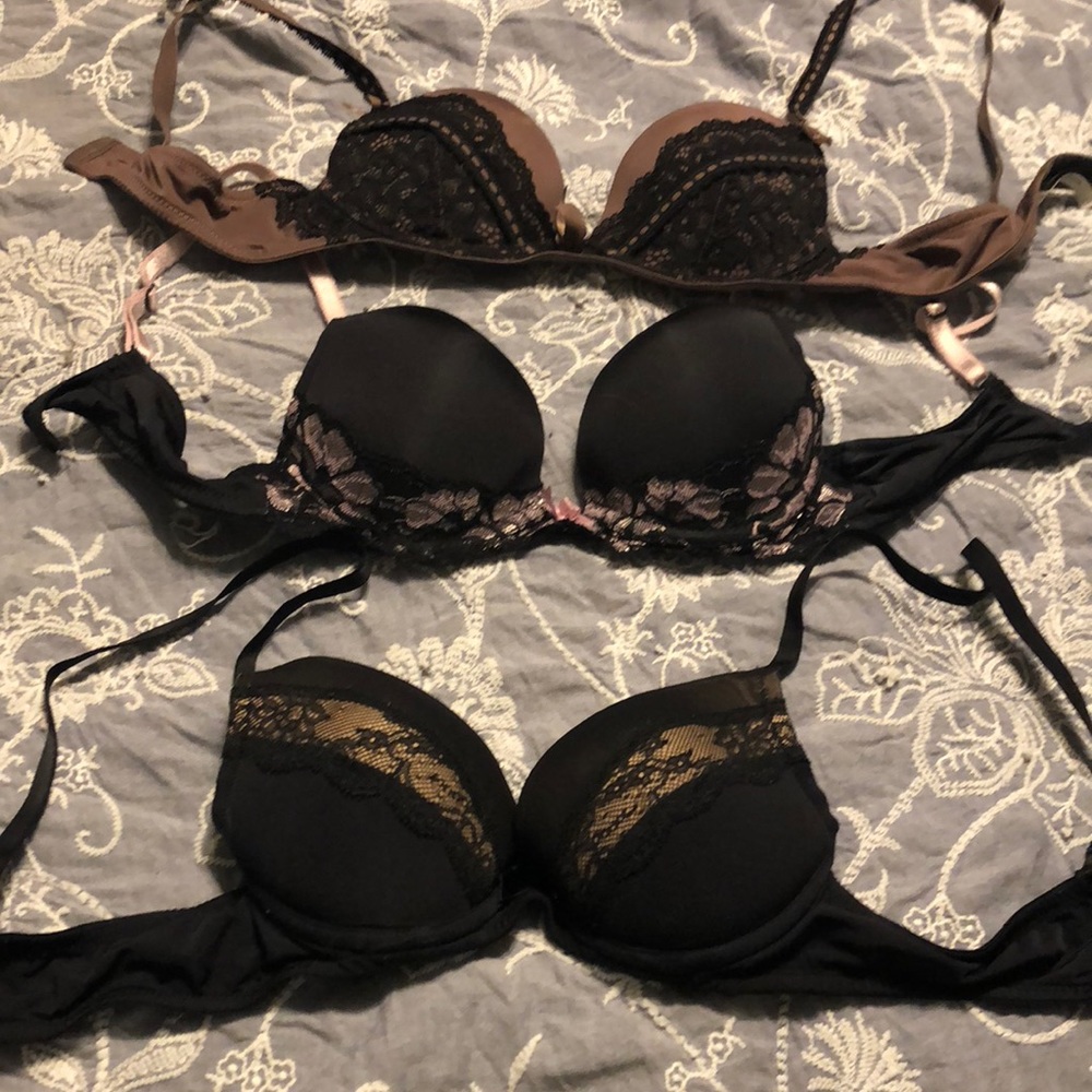 3 lace bras
